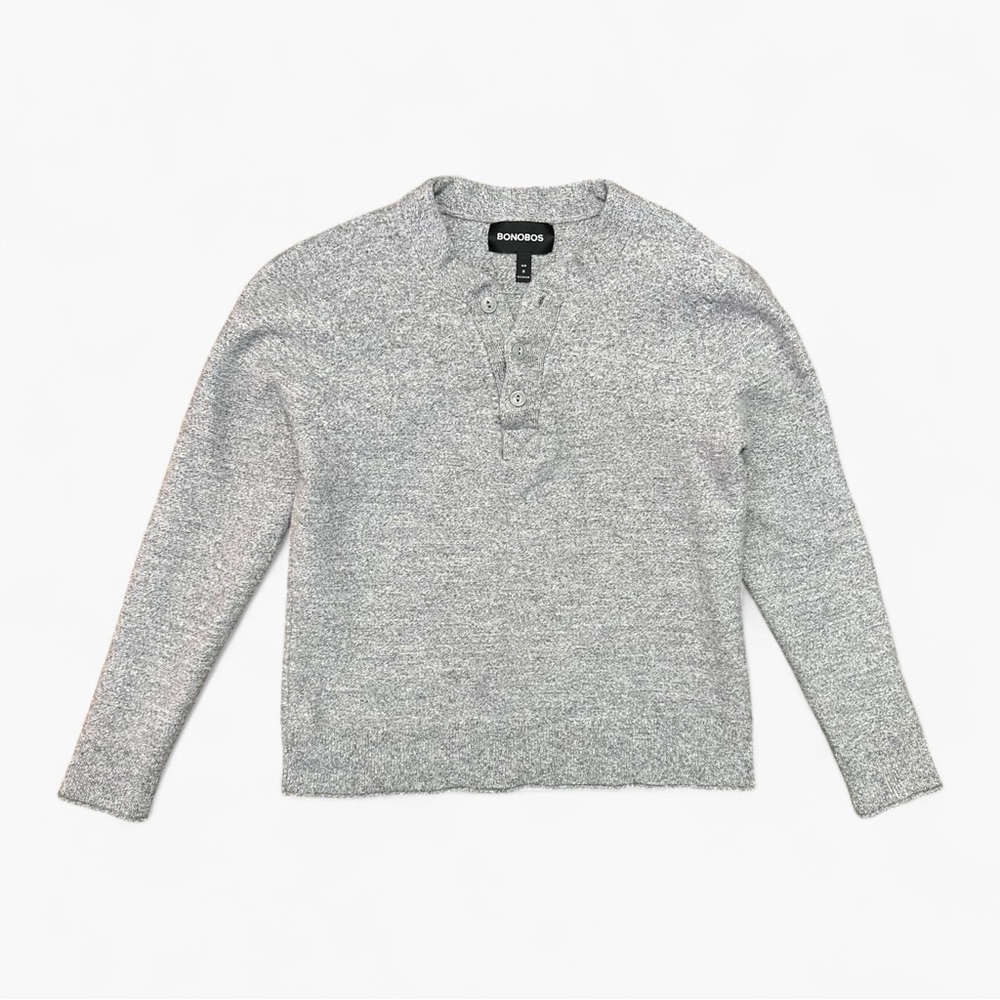 Bonobos Wool Blend Gray Crewneck Sweater Boys M – Soft Merino Feel